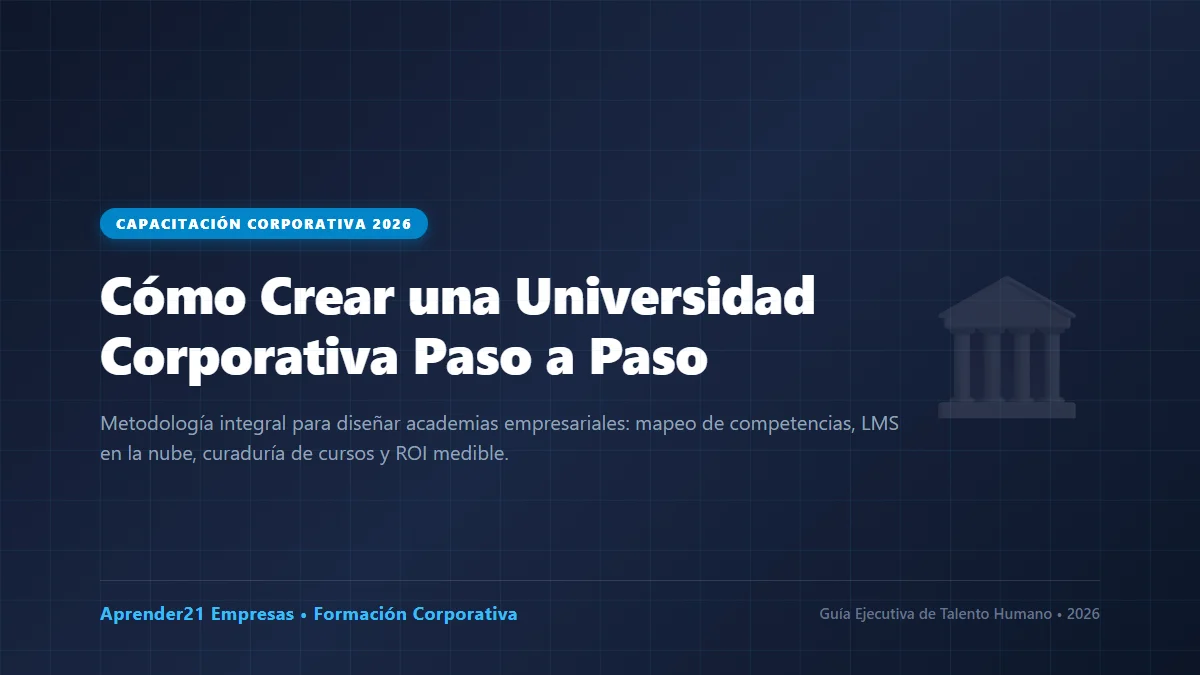 Cómo crear una universidad corporativa paso a paso 2026