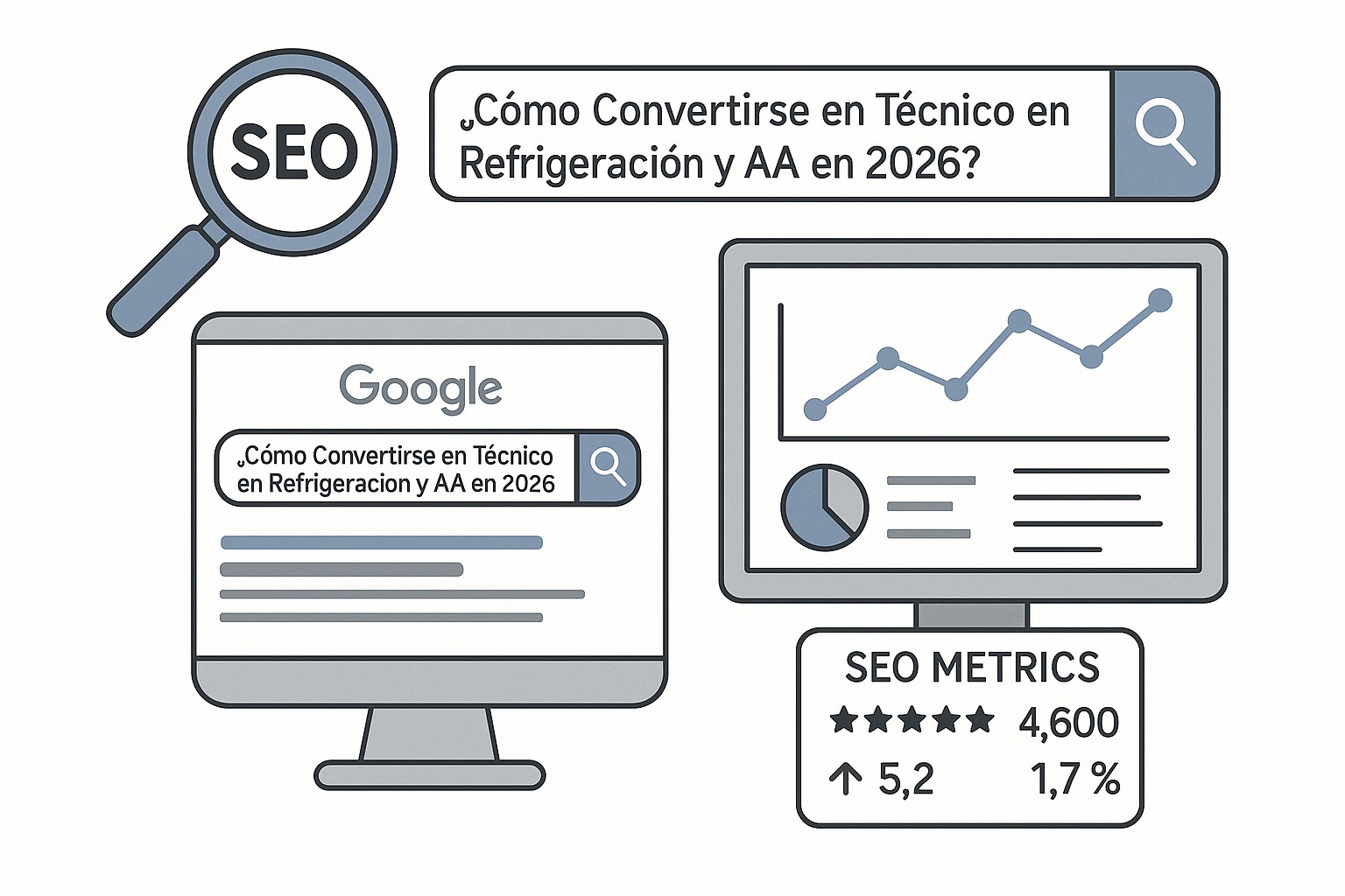 Ilustración sobre como ser tecnico refrigeracion 2026