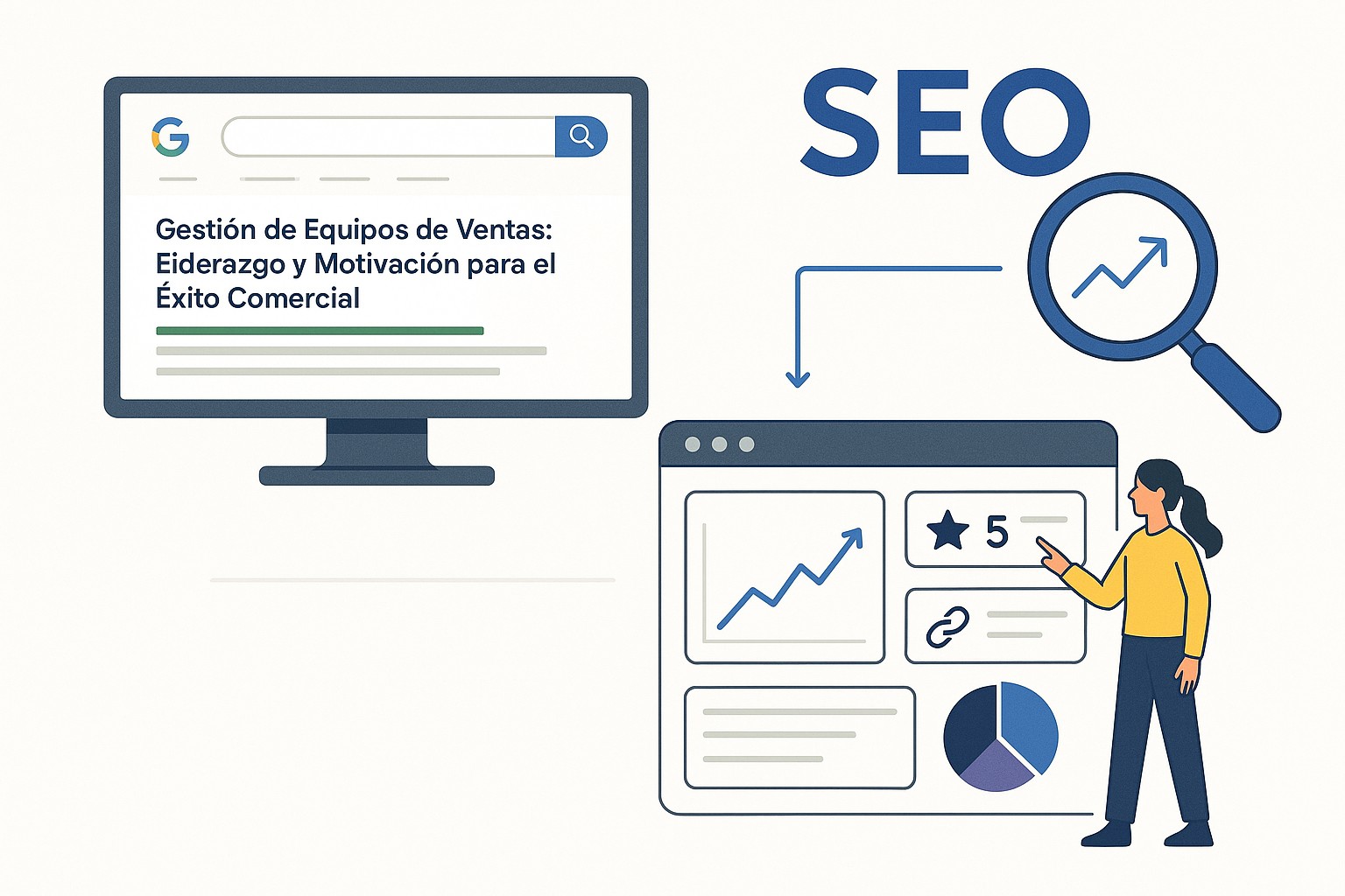 Diagrama sobre gestion equipos de ventas liderazgo