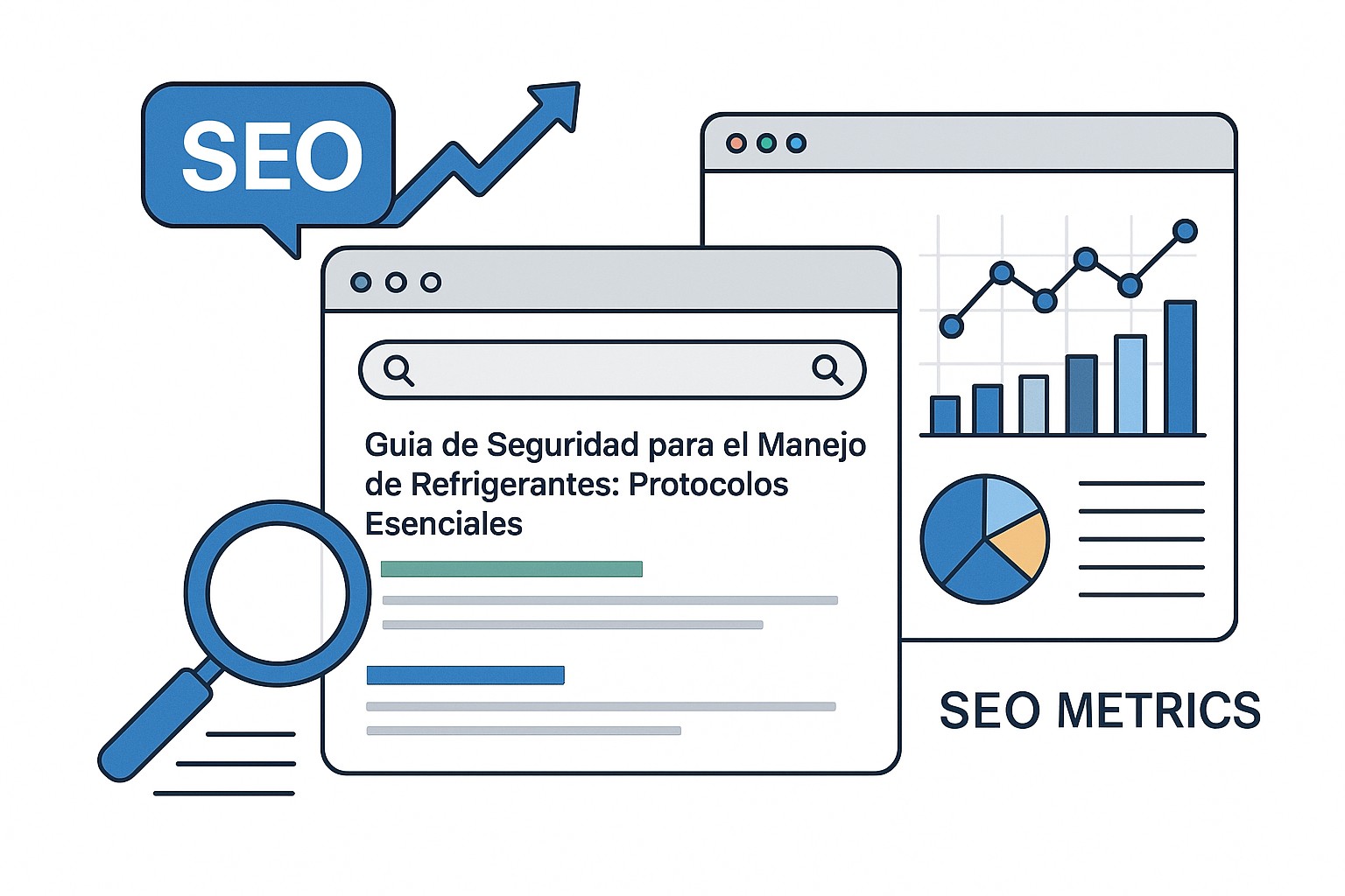 Ilustración sobre guia seguridad manejo refrigerantes