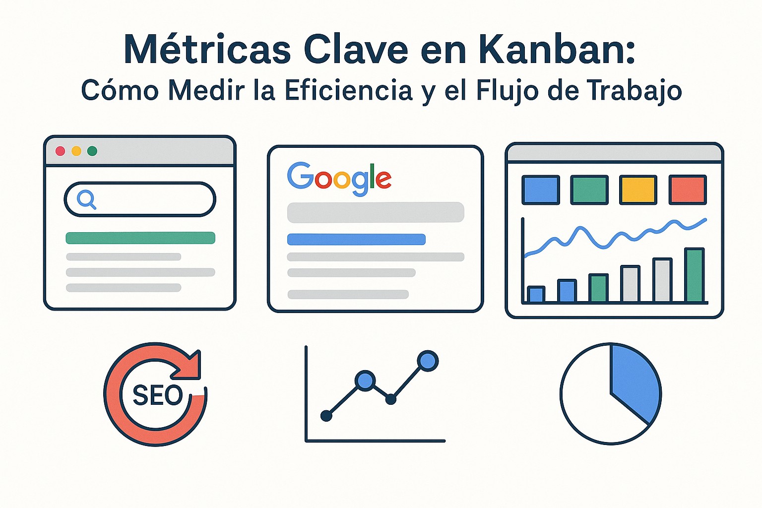Gráfico de flujo acumulativo mostrando el Lead Time y Cycle Time a lo largo del tiempo