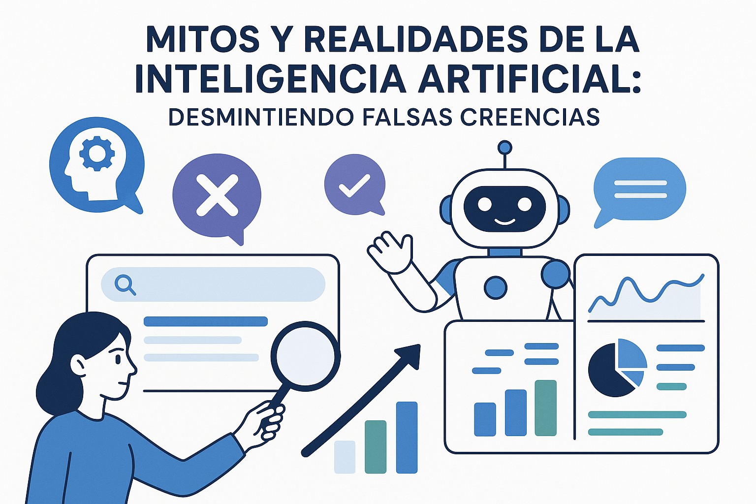 Diagrama sobre mitos realidades ia