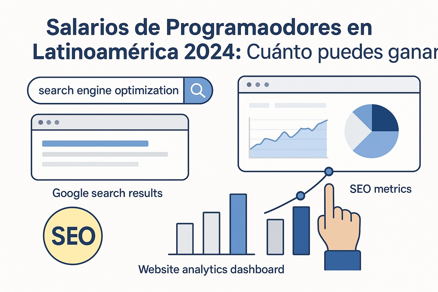 Ilustración sobre salarios programadores latinoamerica 2024