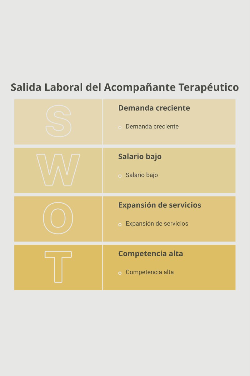 Esquema de salida laboral y funciones del acompañante terapéutico