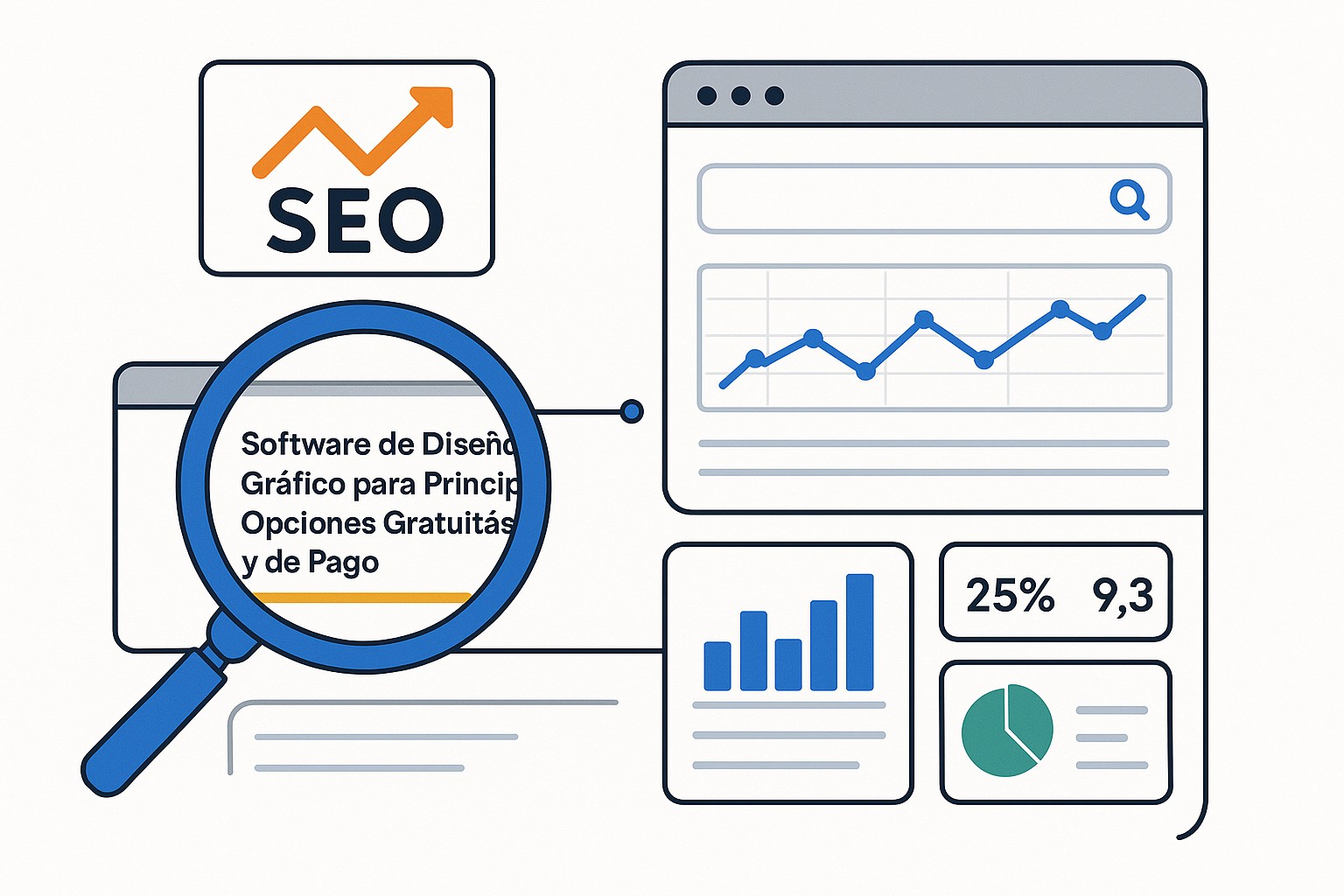 Diagrama sobre software diseno grafico principiantes